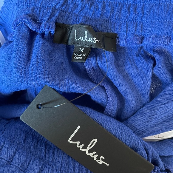 Lulus Lolinda Convertible Royal Blue Jumpsuit 0970 - Picture 6 of 7